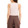 DOCKERS Women’s Rib Tank Slim Fit with Loft Knit(Calcite)