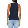 DOCKERS Women’s Rib Tank Slim Fit with Loft Knit(Navy Blazer)