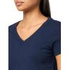 DOCKERS Womens Women’s Favorite Tee V-Neck Slim Fit(Navy Blazer)