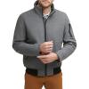DOCKERS Men’s Ron Wool Blend Bomber(Light Grey)