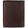 DOCKERS Men’s Extra Capacity Slim Profile Trifold Wallet with Multiple Card Slots and ID Window(Brown Logo Ornament)