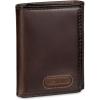 DOCKERS Men’s Extra Capacity Slim Profile Trifold Wallet with Multiple Card Slots and ID Window(Brown Logo Ornament)