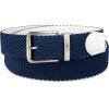 DOCKERS Men’s Reversible Stretch Fabric Belt – Spring/Summer Belt, Golf Belt(White/Navy)