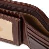 Dockers Men’s Bifold Leather Wallet – Thin Slimfold RFID Blocking Security Smart Extra Capacity(Brown)