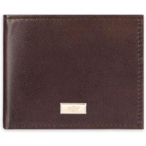 Dockers Men’s Bifold Leather Wallet – Thin Slimfold RFID Blocking Security Smart Extra Capacity(Brown Two-Tone Ornament)