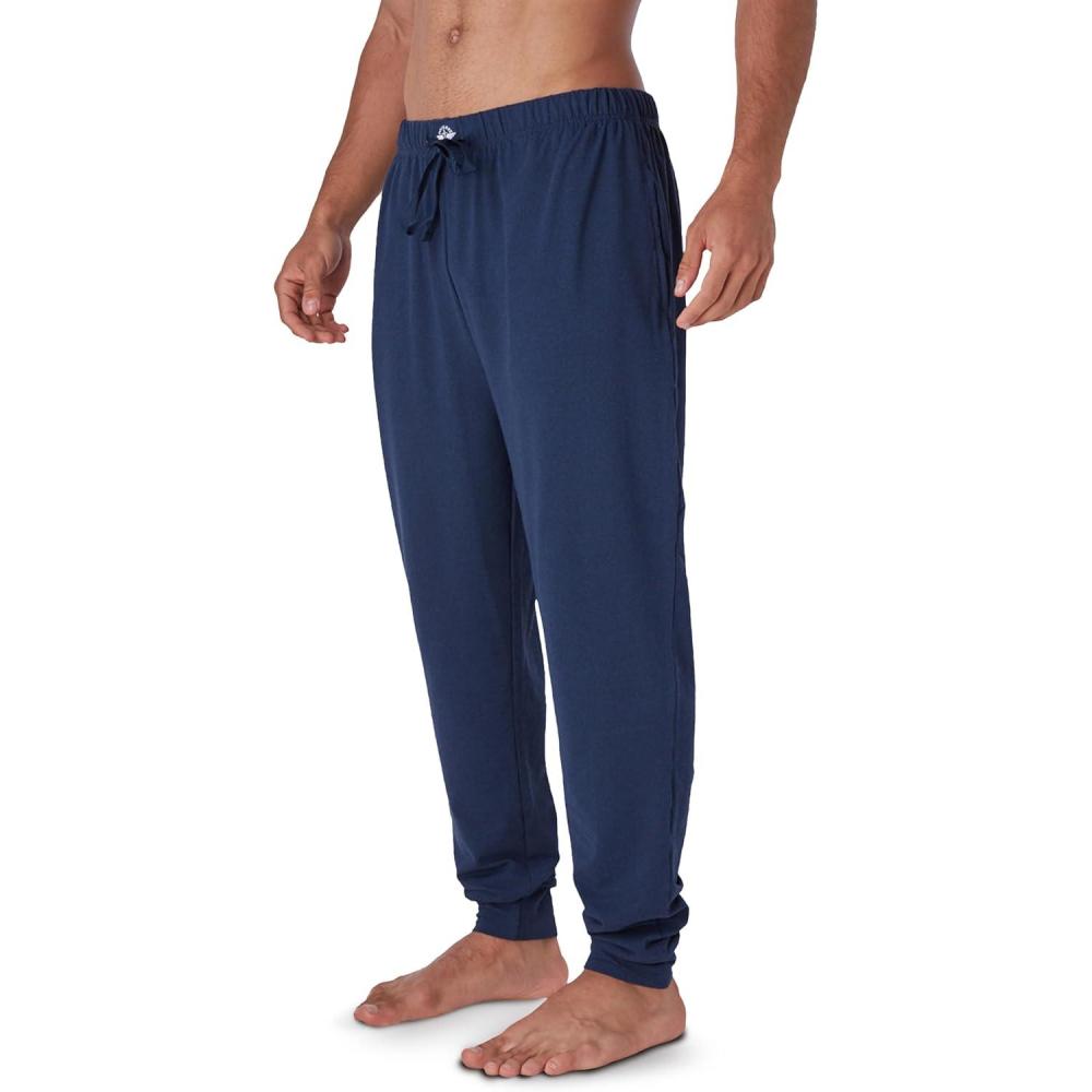 imageDOCKERS Mens Pajama Pants Lightweight Lounge Casual Sleep Pants for MenNavy Heather