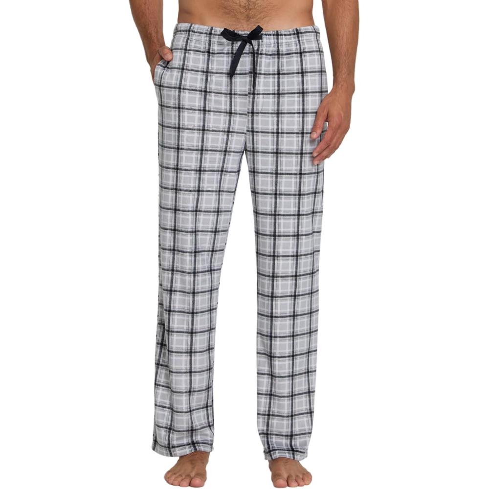 imageDOCKERS Mens Pajama Pants Mens PJ Pants Fuzzy Lounge Pant Plaid Soft Fleece Pajama BottomsPlaid 1