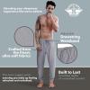 DOCKERS Mens Pajama Pants, Lightweight Lounge Casual Sleep Pants for Men(Light Heather Grey)