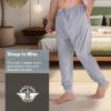 DOCKERS Mens Pajama Pants, Lightweight Lounge Casual Sleep Pants for Men(Light Heather Grey)
