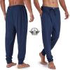 DOCKERS Mens Pajama Pants, Lightweight Lounge Casual Sleep Pants for Men(Navy Heather)