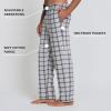 DOCKERS Mens Pajama Pants Mens PJ Pants Fuzzy Lounge Pant Plaid Soft Fleece Pajama Bottoms(Plaid 1)