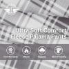 DOCKERS Mens Pajama Pants Mens PJ Pants Fuzzy Lounge Pant Plaid Soft Fleece Pajama Bottoms(Plaid 2)