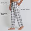 DOCKERS Mens Pajama Pants Mens PJ Pants Fuzzy Lounge Pant Plaid Soft Fleece Pajama Bottoms(Plaid 2)