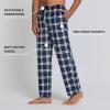 DOCKERS Mens Pajama Pants Mens PJ Pants Fuzzy Lounge Pant Plaid Soft Fleece Pajama Bottoms(Plaid 4)
