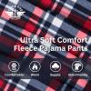 DOCKERS Mens Pajama Pants Mens PJ Pants Fuzzy Lounge Pant Plaid Soft Fleece Pajama Bottoms(Plaid 5)