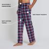 DOCKERS Mens Pajama Pants Mens PJ Pants Fuzzy Lounge Pant Plaid Soft Fleece Pajama Bottoms(Plaid 5)