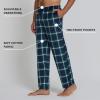DOCKERS Mens Pajama Pants Mens PJ Pants Fuzzy Lounge Pant Plaid Soft Fleece Pajama Bottoms(Plaid 6)