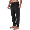 DOCKERS Mens Pajama Pants, Lightweight Lounge Casual Sleep Pants for Men(Black)