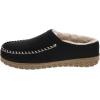DOCKERS Mens Slipper, Rugged Clog Moc Toe with Sherpa Lining, Tan and Black, Sizes 9 to 14(Black)