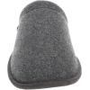 DOCKERS Men’s Slippers Faux Wool Scuff Slip-Ons, Grey/Black, Size Medium to XX-Large(Grey)
