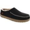 DOCKERS Mens Slipper, Rugged Clog Moc Toe with Sherpa Lining, Tan and Black, Sizes 9 to 14(Black)