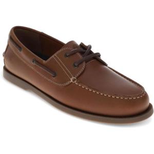 DOCKERS Mens Vargas Leather Casual Classic Boat Shoe(Dark Tan Leather)