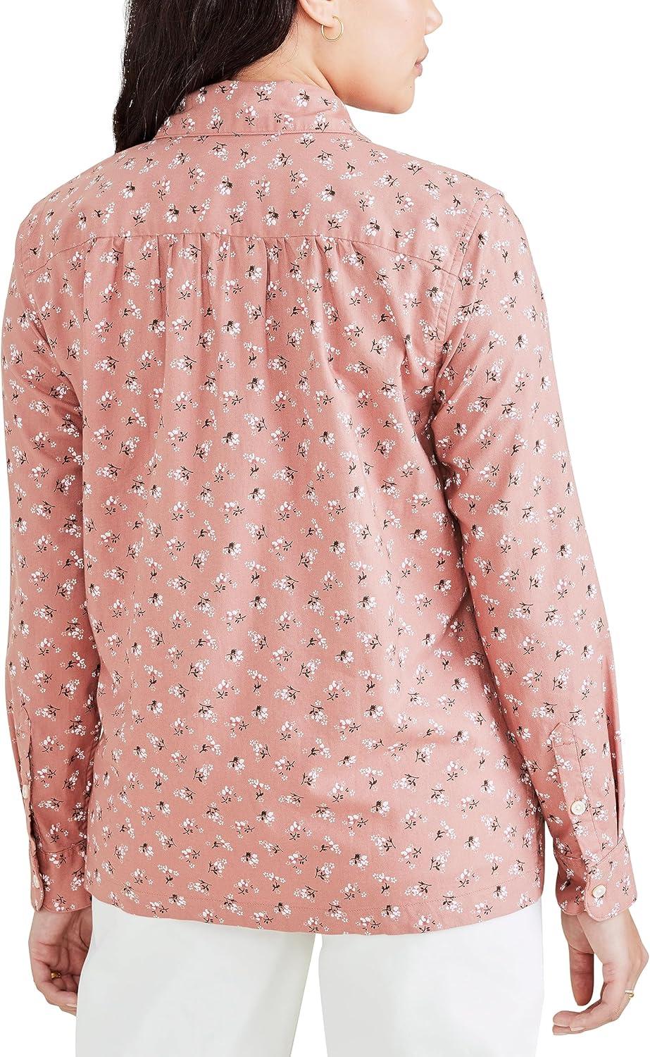 image:imageDockers Womens Regular Favorite Long Sleeve Collared ShirtGoal Egret Twill