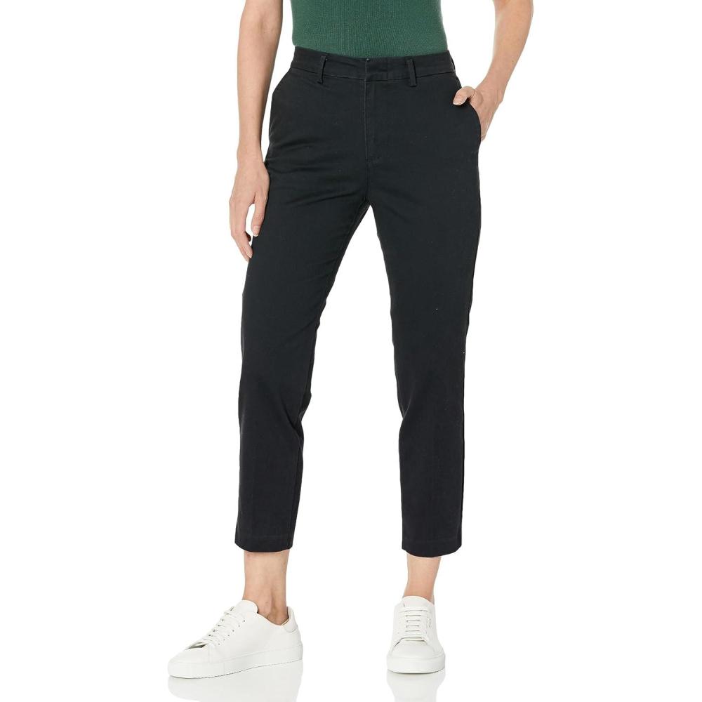 image:imageDOCKERS Womens Slim Fit Ankle Refined PantBeautiful Black