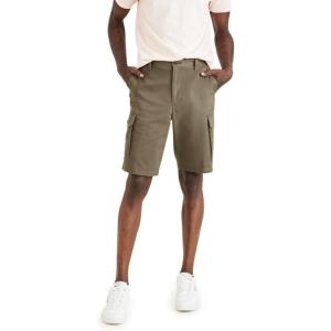 DOCKERS Mens Men’s Classic Fit Perfect Cargo Short(Earth Moss Green)