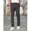 Dockers Mens Athletic Fit Signature Khaki Lux Cotton Stretch Pants(Charcoal Heather)