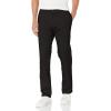 Dockers Mens Athletic Fit Signature Khaki Lux Cotton Stretch Pants(Black)