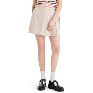 Dockers Womens Mid Rise Mini Skort((New) Sahara Khaki)