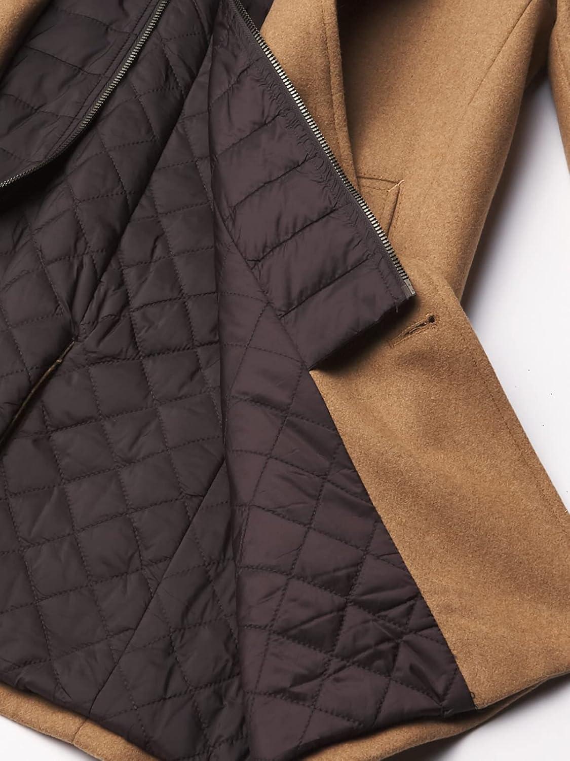 image:imageDOCKERS mens Henry Wool Blend Top Coat Regular and Big amp Tall SizesCamel