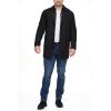 DOCKERS mens Henry Wool Blend Top Coat (Regular and Big & Tall Sizes)(Black)
