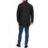 DOCKERS mens Henry Wool Blend Top Coat (Regular and Big & Tall Sizes)(Black)