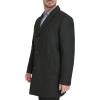DOCKERS mens Henry Wool Blend Top Coat (Regular and Big & Tall Sizes)(Black (Without Bib))