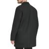 DOCKERS mens Henry Wool Blend Top Coat (Regular and Big & Tall Sizes)(Black (Without Bib))