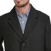 DOCKERS mens Henry Wool Blend Top Coat (Regular and Big & Tall Sizes)(Black (Without Bib))