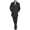 DOCKERS mens Henry Wool Blend Top Coat (Regular and Big & Tall Sizes)(Black (Without Bib))