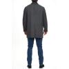 DOCKERS mens Henry Wool Blend Top Coat (Regular and Big & Tall Sizes)(Charcoal Herringbone)
