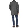 DOCKERS mens Henry Wool Blend Top Coat (Regular and Big & Tall Sizes)(Charcoal Herringbone)