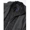 DOCKERS mens Henry Wool Blend Top Coat (Regular and Big & Tall Sizes)(Charcoal Herringbone)