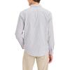 Dockers Men’s Regular Fit Long Sleeve Casual Shirt (Regular and Big & Tall)(Erwin Poplin Folkstone Gray Stripe)