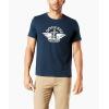 Dockers Men’s Slim Fit Short Sleeve Graphic Tee Shirt – Legacy (Standard and Big & Tall)(Navy Logo)