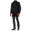 DOCKERS mens Henry Wool Blend Top Coat (Regular and Big & Tall Sizes)(Black)