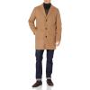 DOCKERS mens Henry Wool Blend Top Coat (Regular and Big & Tall Sizes)(Camel)