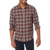 Dockers Men’s Regular Fit Long Sleeve Casual Shirt (Regular and Big & Tall)(Bitter Chocolate Plaid)