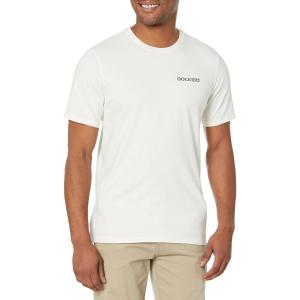Dockers Men’s Slim Fit Short Sleeve Graphic Tee Shirt – Legacy (Standard and Big & Tall)(Egret)