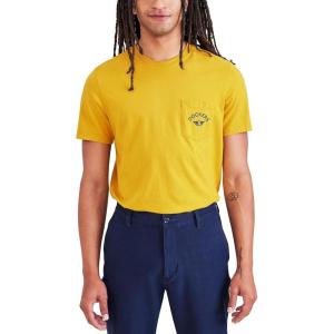 Dockers Men’s Slim Fit Short Sleeve Graphic Tee Shirt – Legacy (Standard and Big & Tall)(Nugget Gold – Fan Logo)