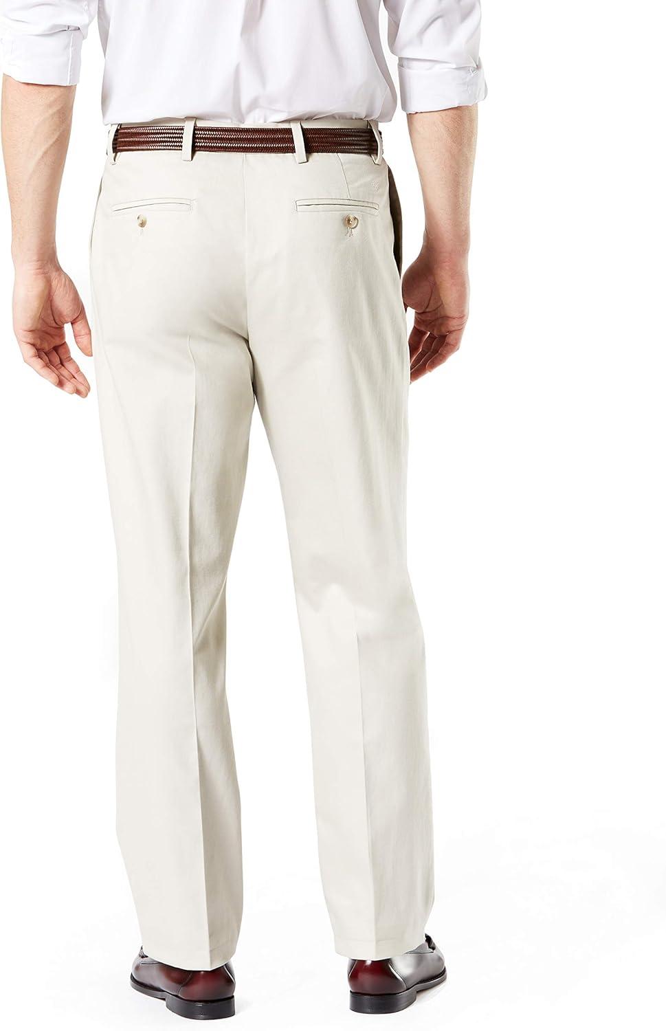 image:imageDockers Mens Classic Fit Signature Lux Cotton Stretch PantsPleated Regular and Big amp TallCloud